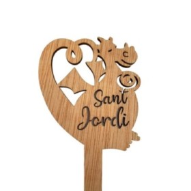 PICK ST JORDI DRAGON COLA h40cm 10U MADERA