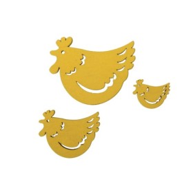 GALLINES GROGUES FUSTA (3 MIDES) 3/5/7 cm