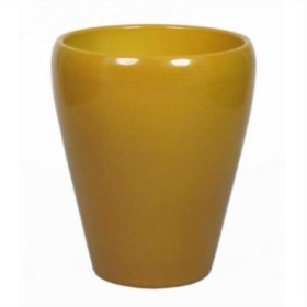 CERAMICA ORQUIDIA VASE D14 H17CM GROC OCRE BRI