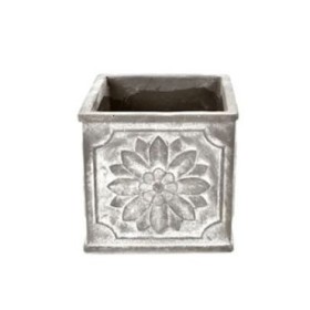 CERAMICA QUADRADA FLOR D13x13 H12 GRIS FOSC