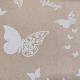 BOBINA PAPEL KRAFT MARIPOSAS 62cm x100m