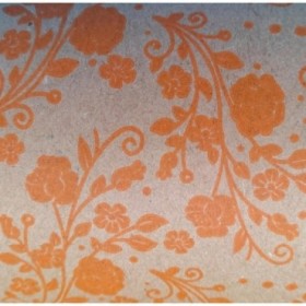 BOBINA PAPER KRAFT FLOR TARONJA 62cm x100m