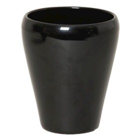 CERAMICA ORQUIDIA VASE D14 H17CM NEGRA