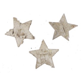 ESTRELLAS ABEDUL 2.5cm 100uni BLANCAS CAJA