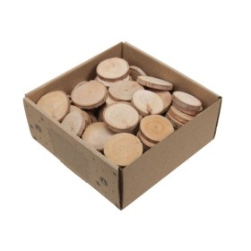 MADERA REDONDAS 3-5cm 100u CAJA  natural