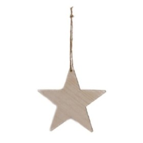 COLG ESTRELLA MADERA BLANCA 15cm 10pc NATURAL