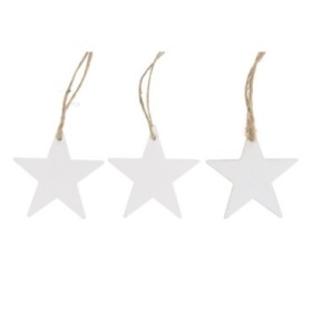 COLG ESTRELLA MADERA BLANCA 7cm 10pc