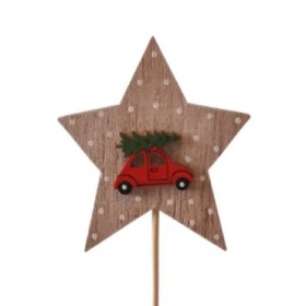 PICK ESTRELLA COCHE 8.5cm. stick 50cm (10u.)