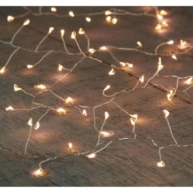 ALAMBRE HIEDRA PLATA 200LEDS/4.5M EXT PARA ENCHUFA