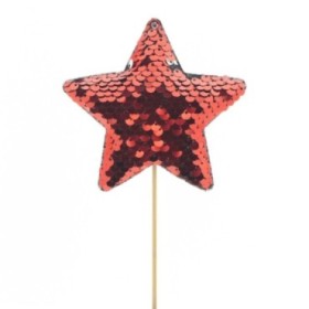 PICK ESTRELLA CHEERZZ ROJA 11.5cm PAL 10cm 10u