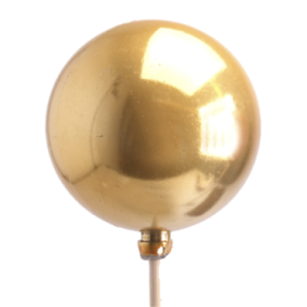 PICK BOLA NAVIDAD ORO PERLA 6cm palp 50cm (x10)