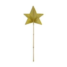 HOJA PALMERA ESTRELLA 77x29x1.5cm ORO