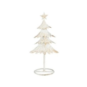 ARBOL DE NAVIDAD METALICO DORADO - h34,5xd11,5cm