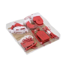 CAJA FIGURAS NAVIDAD(set6u) ROJO