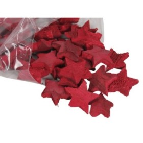 ESTRELLAS ROJAS COCO 5CM BOLSA 50u