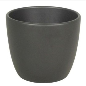 CERAMICA POT BOULE D15.5 H13.5CM ANTRACITA MATE