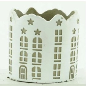 CERAMICA CEMENTO SANTA BLANCO D14x12.5cm