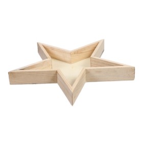 BASE ESTRELLA FUSTA  30x30x3.5cm natural