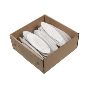 MADERA OVALES 1 BLANCAS 10-12 cm 25uni CAJA