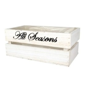 CAIXA FUSTA 27x14,5x12cm. BLANCA All Seasons