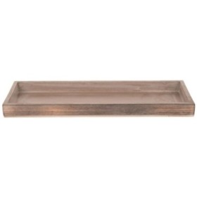 BANDEJA RECTANGULAR MADERA 42x14x3cm Natural