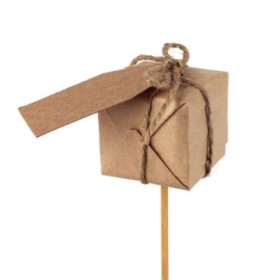 PICK REGALO PAPEL 4x4cm PAL50cm 25u