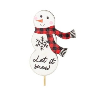 PICK SNOWMAN BUFANDA 7.5x4cm PAL 50cm 25u