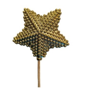 PICK ESTRELLA ORO 8.5cm PAL 50cm 25u