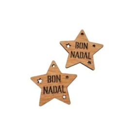 COLG ESTRELLA 6cm BON NADAL 25u x MUERDAGO