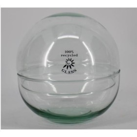 CRISTAL BOLA CUPULA D15cm H15cm