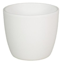 CERAMICA POT BOULE D13.5 H12CM BLANC MATE