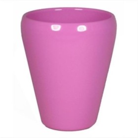 CERAMICA ORQUIDEA VASE D14 H17CM ROSA CHICLE BRILL