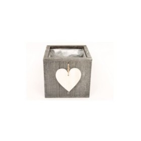 BASE FUSTA GRIS COR BLANC 15x15x14CM