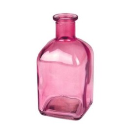 CRISTAL BAMAKO BOTELLA ROSA D6,5xW6.5 H13cm