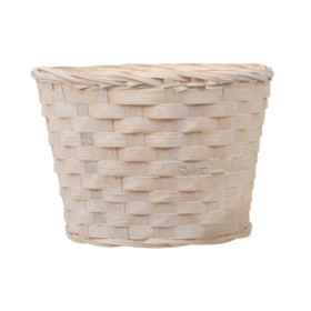 CESTA REDONDA BLANCA D19cm