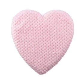 COLG CORAZON PELUDO ROSA 30CM