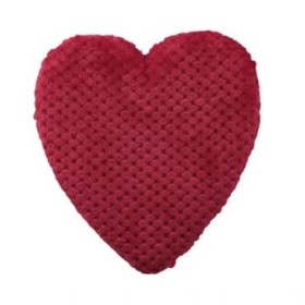 COLG CORAZON PELUDO ROJO 25CM