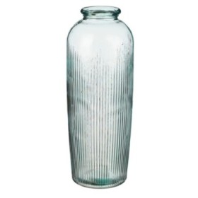 CRISTAL RECICLADO JARRON ESMERALDA D30xH70CM