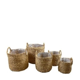 CESTA REDONDAS ASA JACINTO S/5 38x38x36cm