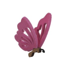 COLG MARIPOSA FLOCK 15CM ROSA