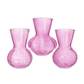 VIDRE GERRO ROSA KRISTAL D13 H18CM 3MODELS UNI