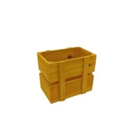 CAJA MADERA S AMARILLA 26X18X22cm