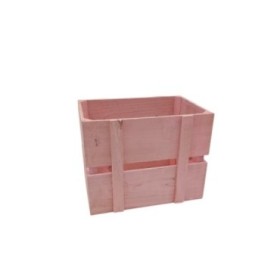 CAIXA FUSTA M ROSA 32x23x25cm