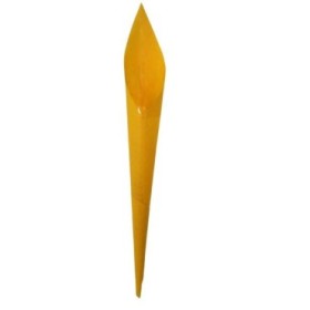 CONO DECOFIBRA INT PLASTICO AMARILLO W/R 60CM 10UN