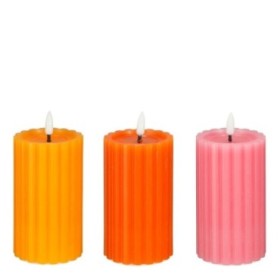 VELAS LED VERANO 3 ASS NRJ-ROSA-AMA UNI